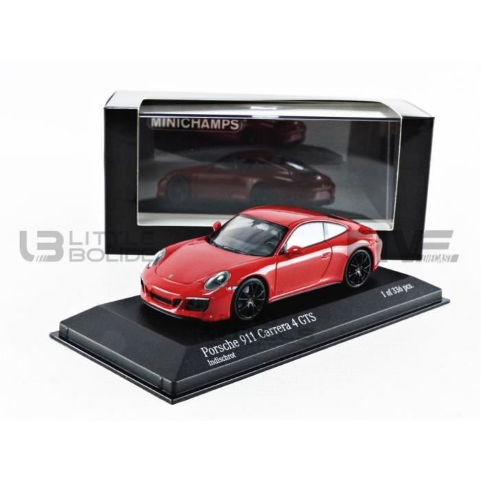 Voiture Miniature de Collection - MINICHAMPS 1/43 - PORSCHE 911 / 991  Carrera 4 GTS - 2017 - Red - 410067320 - Cdiscount Jeux - Jouets