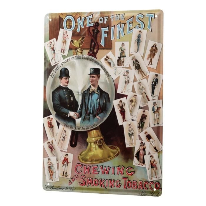 Plaque En Metal 30 X 40 Cm Tabac Tabac A Chiquer Achat Vente Objet Decoration Murale Cdiscount