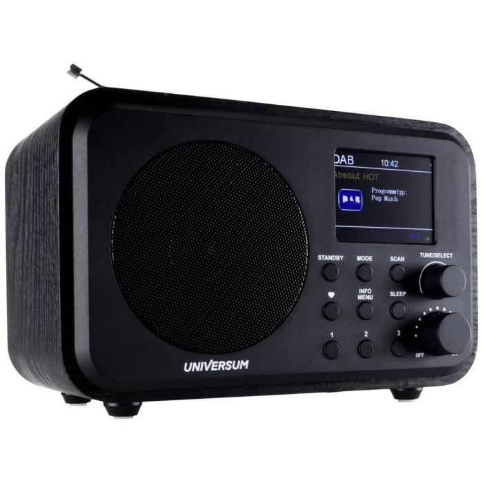 UNIVERSUM DR 300-20 Radio de table DAB+ FM Bluetooth DAB+ FM rechargeable noir