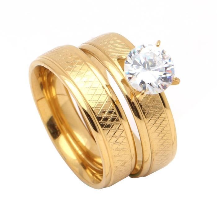 MeMeDIY Bagues Personnalisées Acier Inoxydable - Bagues Couple, Mariage Ou Promesse Avec Gravure