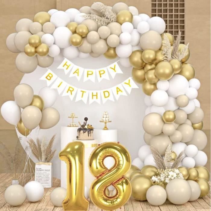 Deco Anniversaire 18 Ans, Arche Ballon Anniversaire Deco 18 Ans, Arche