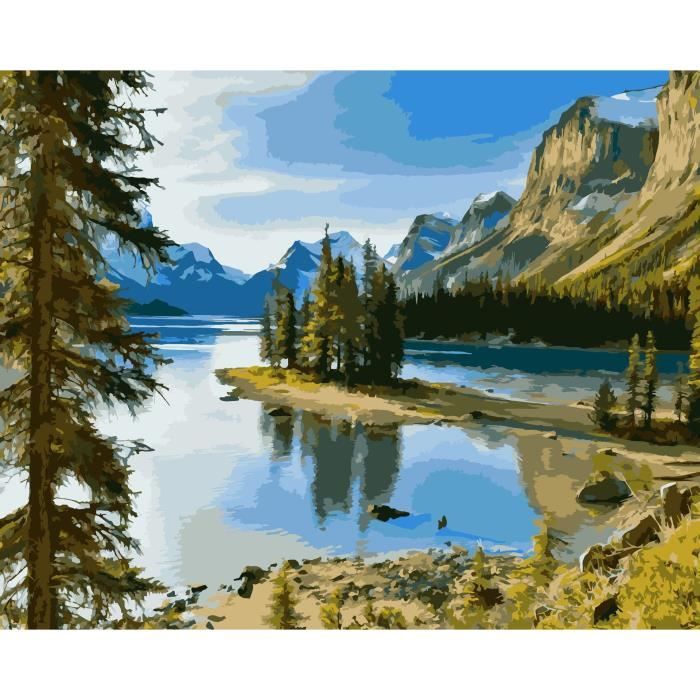 KEYIFA Mer Porte Peinture Par Numéros Pour Adulte, Paysage