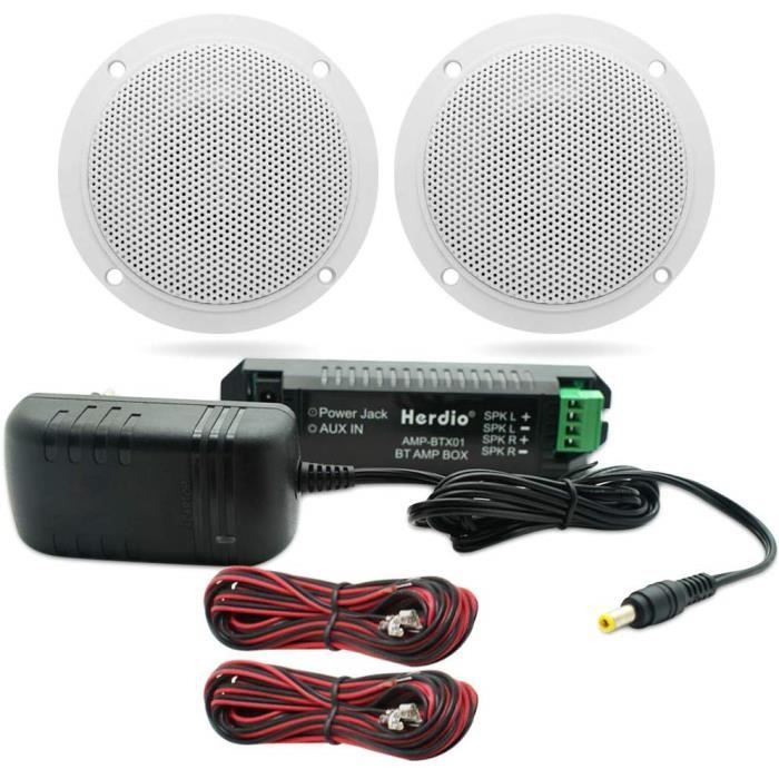 4 Pouces Kit Bluetooth Haut Parleur De Plafond Amplificateur