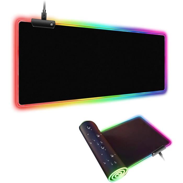 RGB Tapis de Souris XXL-Grand Tapis Souris Gamer LED avec 14 Modes  D'éclairage Base en Caoutchouc Antidérapante pour Gaming-PC-XXL - Cdiscount  Informatique