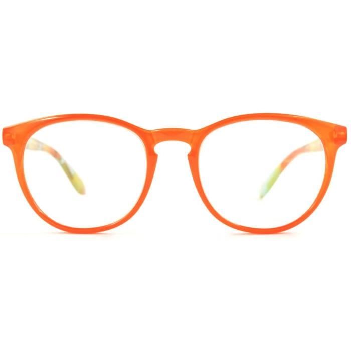 Lunette ronde orange sales