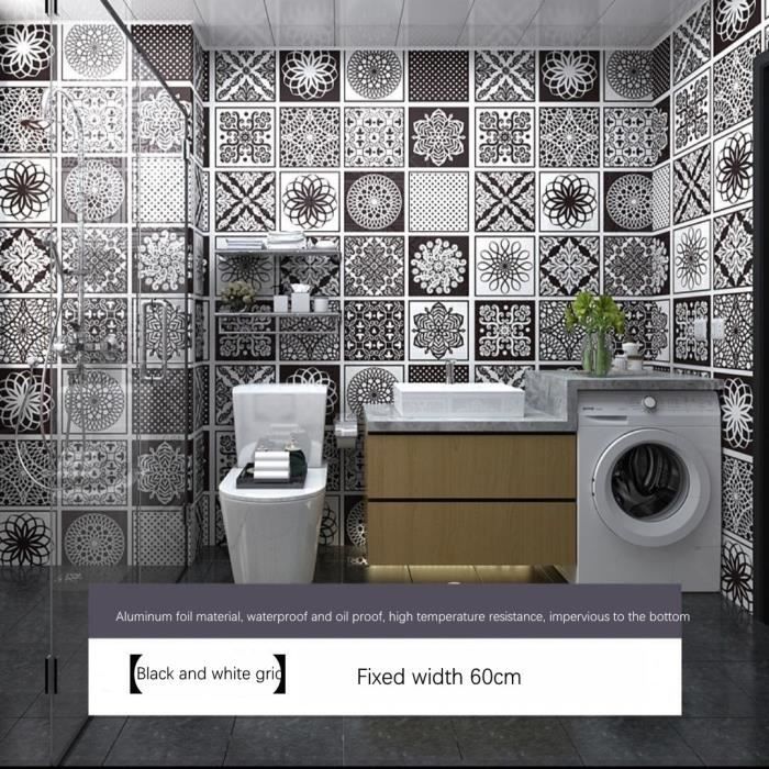 Papier Peint Autocollants Muraux tanches Pour Salle De Bain papier 