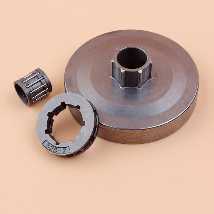 QUENPE Pignon De Chaîne De Tambour D'embrayage .325 7T, For Husqvarna, 40 45 49, For JONSERED, 420 425 435 2041 2045 2050, For Partner, 400 410 450 460 490 Tondeuse à Gazon à Embrayage