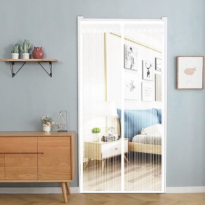 Moustiquaire Porte Rideau 220 X 240 Cm Facile À Installer Sans Percer