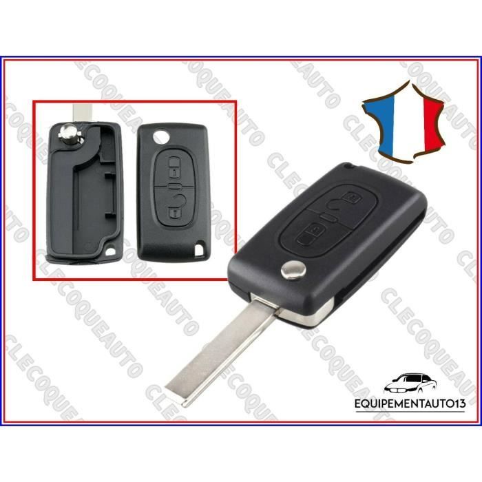 coque clé télécommande PEUGEOT ref CE0523 pour 207 307 308 3008 5008 PARTNER 2 boutons