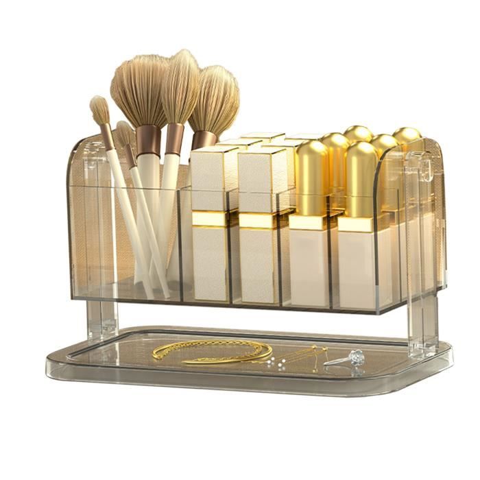 Organisateur Rouge à Lèvres 40 Compartiments – Boîte Transparente Maquillage, Rangement Incliné Pratique