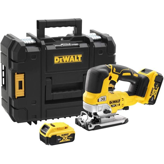 Scie sauteuse DEWALT 18V XR 5Ah + 2 batteries + chargeur DCS334P2 - vue 2