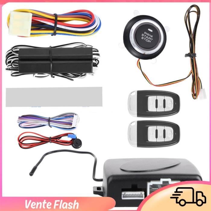 Bouton Poussoir Démarrage Sans Clé 12V OTOTEC - Pour Voiture, SUV, Camion, Avec LED (Diamètre 40.8mm) - 4