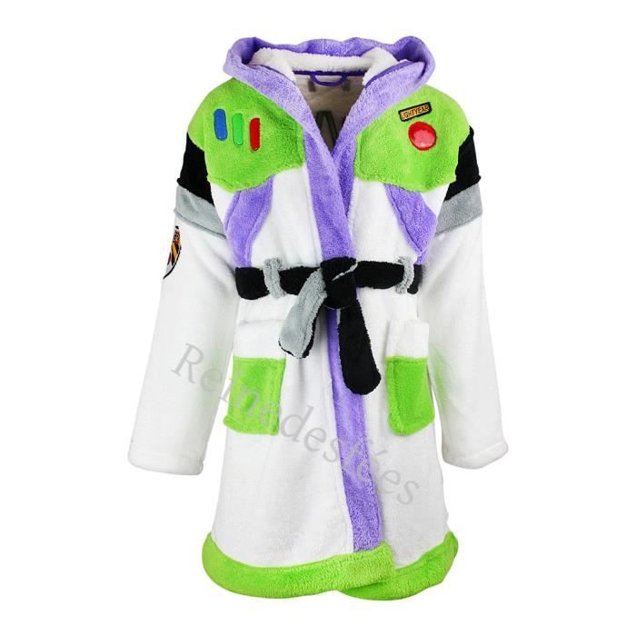 Robe De Chambre Enfant 5 6 Ans Disney Toy Story Peignoir Blanc A Capuche Garcons Buzz L Eclair Idee Cadeau Achat Vente Robe De Chambre Soldes Cdiscount