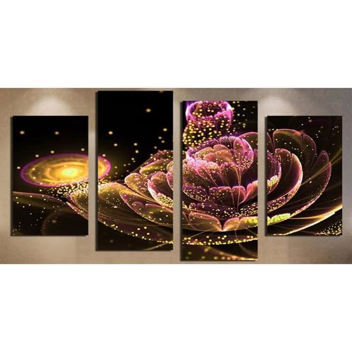 Kit Peinture Diamant DIY Domybest - Paysage Mer Et Coucher Soleil 80x40cm - 5 Panneaux à Assembler
