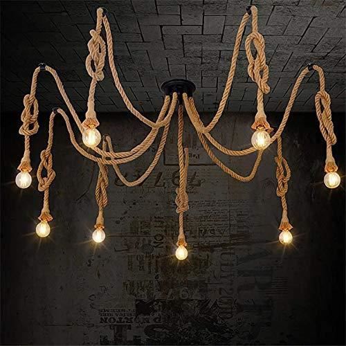 Suspension Luminaire Industrielle Vintage, Lampe Araignée 6 Bras Reglable Eclairage Plafond