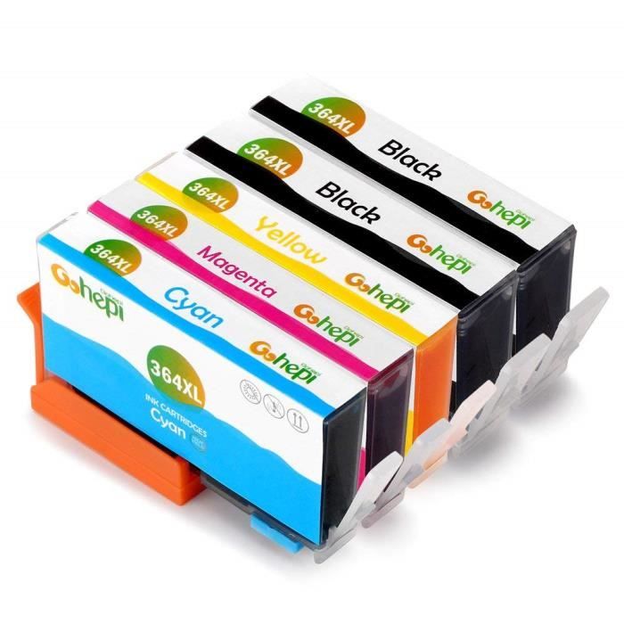 Lot De 4 Cartouches D'encre Compatible HP 364 XL - Pour Imprimantes Photosmart B8550 - Haute Capacité