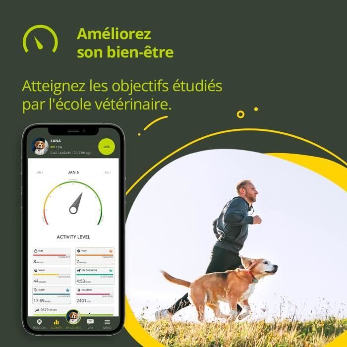 Traceur GPS Pipihome Pour Chat/chien – Sans Abonnement, Compatible IOS/Android, étanche IP67 | Collier Ajustable, Localisation En Temps Réel - 3