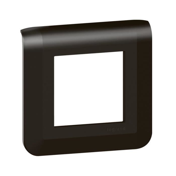 Plaque Double Horizontale Legrand MOSAIC - Couleur Noir Mat Anthracite - Référence 79054 - Neuf (peut Avoir De Légers Défauts)