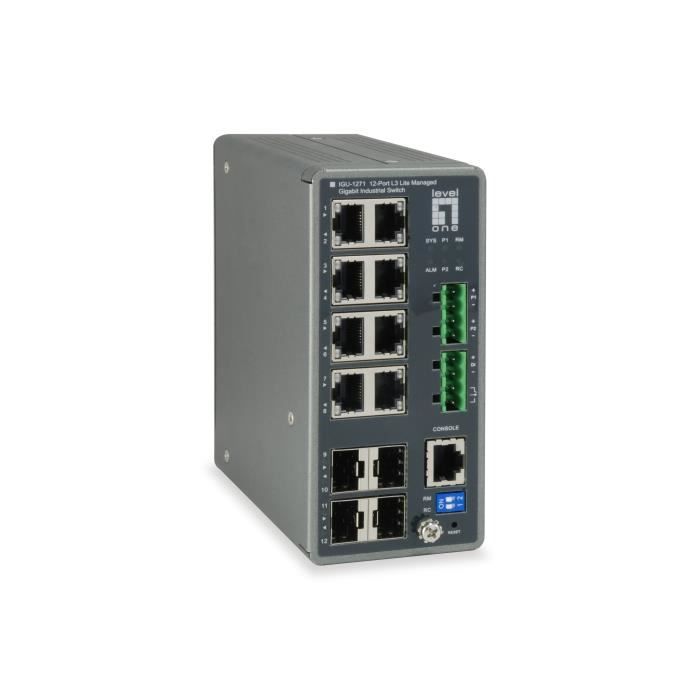 LevelOne IGU-1271, Géré, L3, Gigabit Ethernet (10-100-1000)