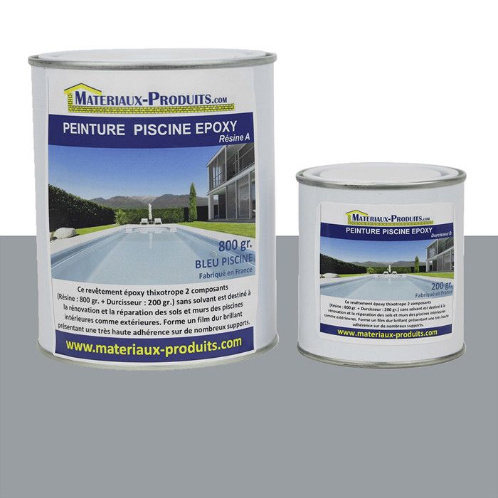 Peinture Piscine Epoxy Gris Beton 2 5 Kg Gris Beton Achat Vente Peinture Vernis Peinture Piscine Epoxy Gris Cdiscount