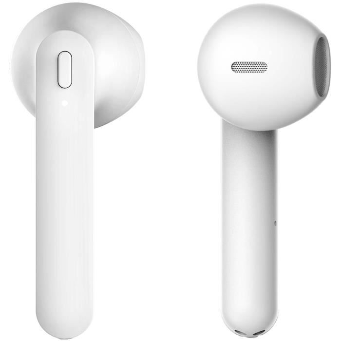 MELICONI TRUE PODS Ecouteurs intra‐auriculaires Bluetooth sans fil - Blanc  - Cdiscount TV Son Photo