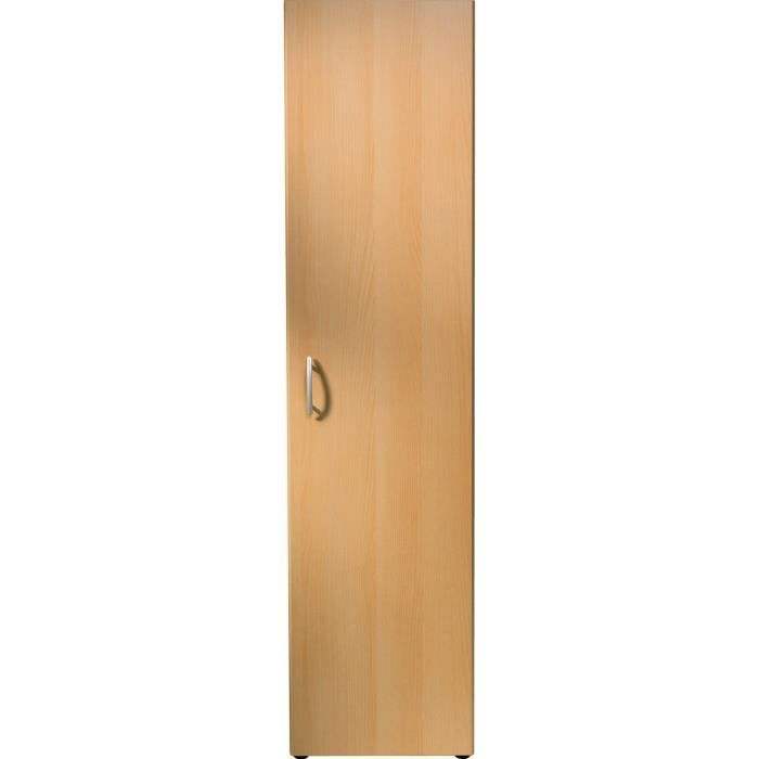 Armoire Penderie 1 Porte L 45 Blanche Pour Dressing Cellier