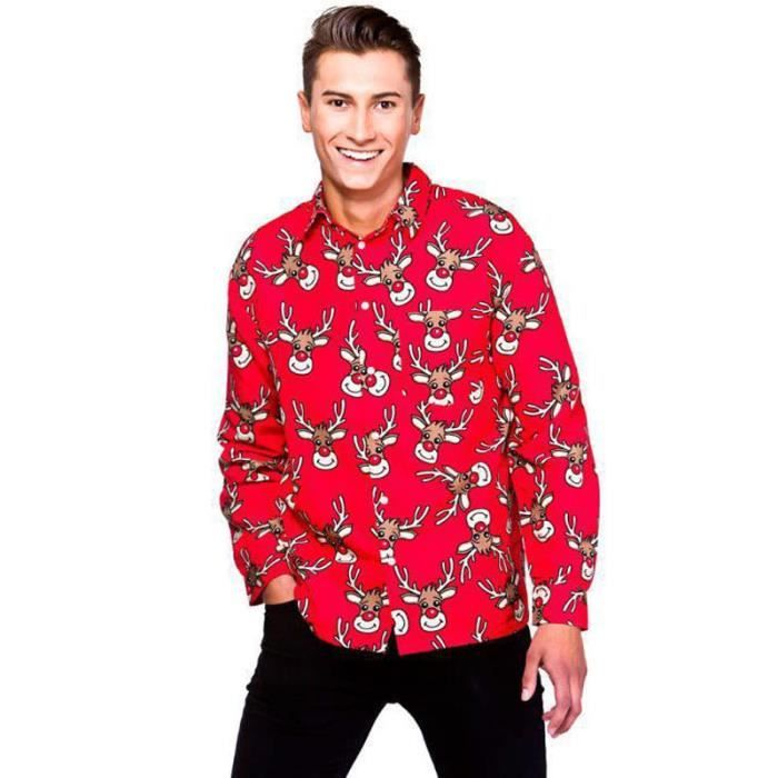 Chemise motif outlet noel homme