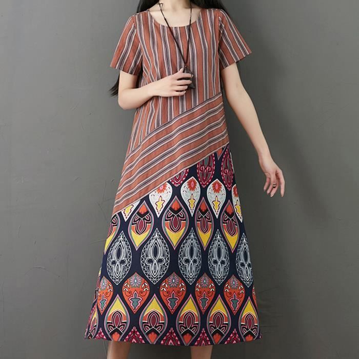 robe ethnique coton