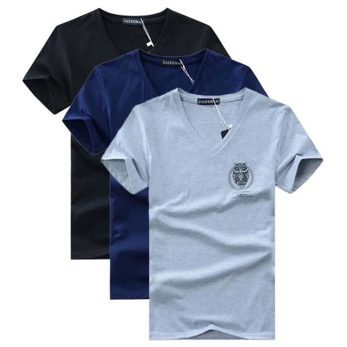 T-shirt à manches courtes Fruit Of The Loom hommes (bleu Marine
