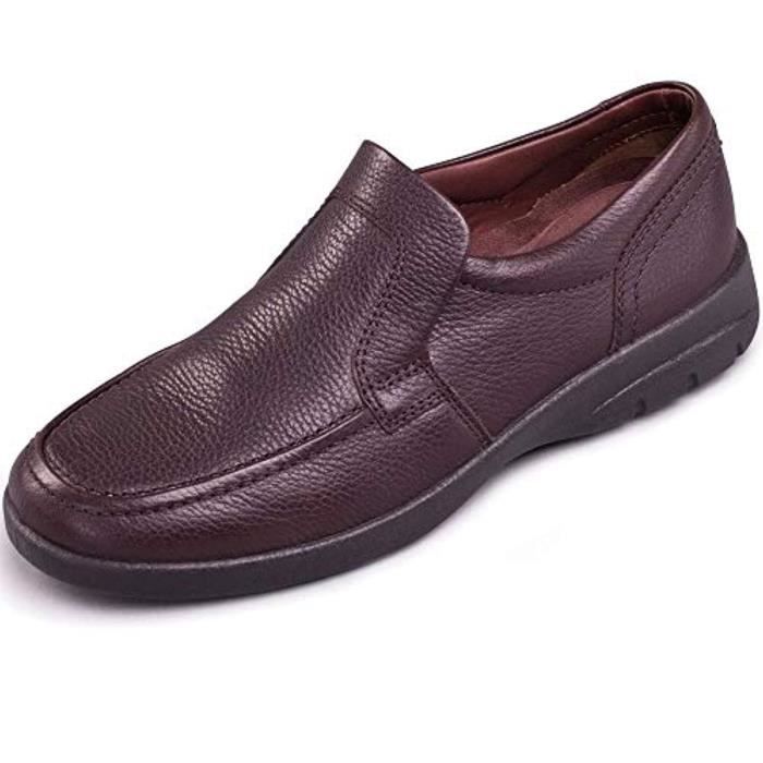 Chaussures Larges à Enfiler En Cuir Ortholite Pour Hommes, Bradley Step Clarks 12950882f