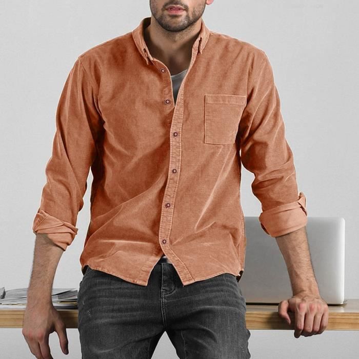 Chemise velour cotelé homme Clearance