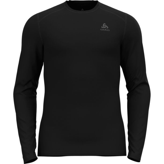 ODLO T-shirt technique homme manches longues respirant noir - fibres recyclées
