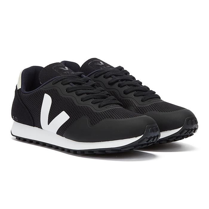 V Baskets - V - SDU - Noir - Lacets - Tige en maille respirante