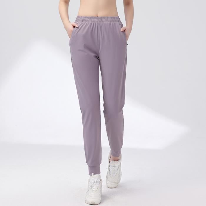 Pantalon de Sport Femme Slim Ext rieur Cheville lastiqu S chage