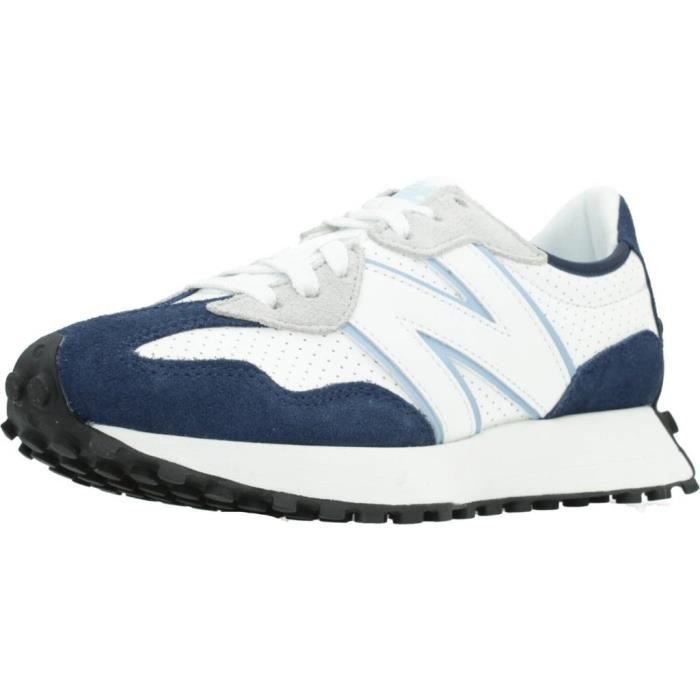 Basket Femme NEW BALANCE 136363 Blanc Cuir Lacets Blanc