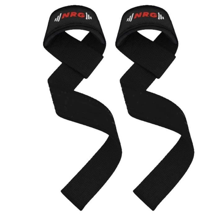 Power Grips Pour Musculation - Sangles De Tirage NetroxSports - Noir Taille S - Pour Fitness Et Levage