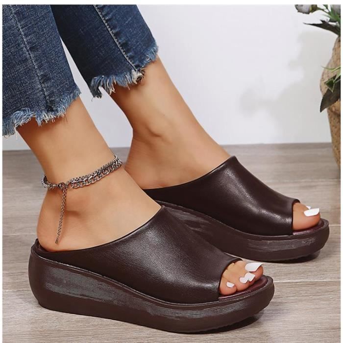 Sandales cuir femme talon cheap