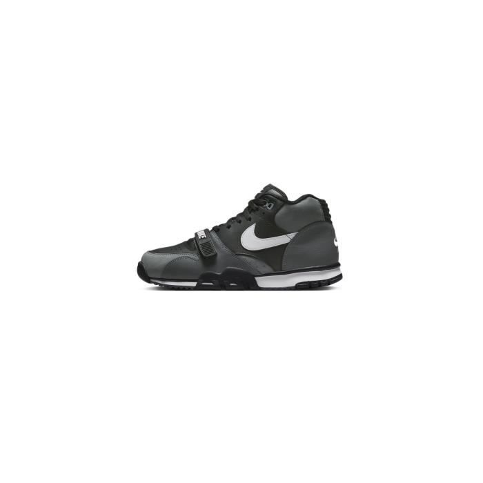 Basket Nike Air Trainer 1 Mid NIKE Homme Cuir Noir Lacets Noir Cdiscount Chaussures