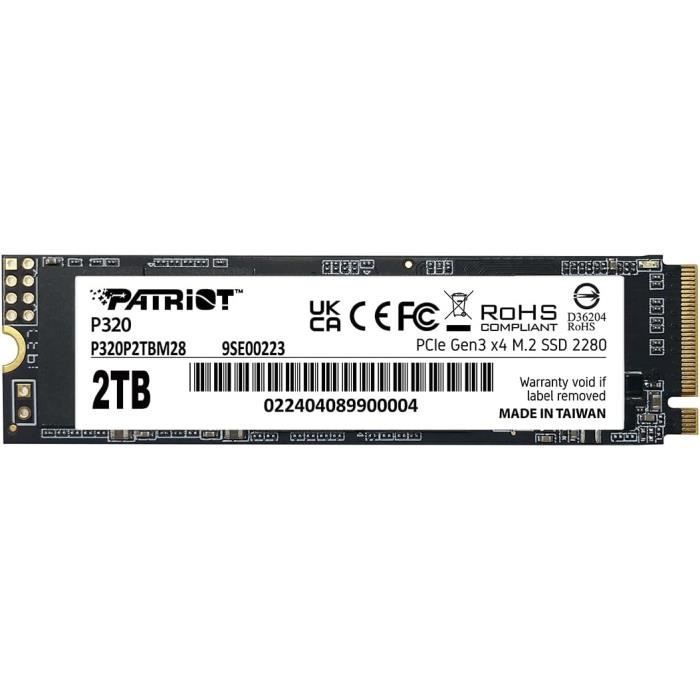 Patriot Memory P320 .2 PCI Express 3.0 NVMe Neuf - vue 4