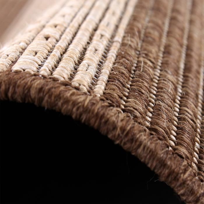 tapis moquettes tapis moderne a carreaux optique sisal poils plats nature beige creme maison