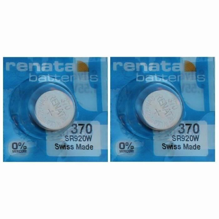 Pile montre SR920W 370 RENATA Oxyde d argent 1 55V V370 D370 371