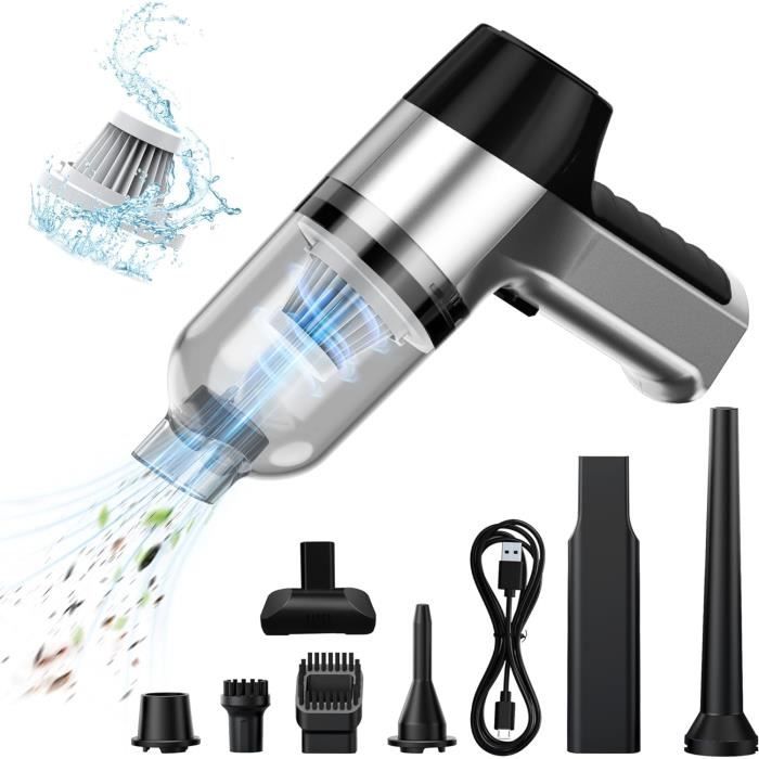 Piwaal Aspirateur à main sans fil 4 en 1 22 000 Pa forte aspiration Piwaal Aspirateur à main sans fil 4 en 1 22 000 Pa forte aspiration