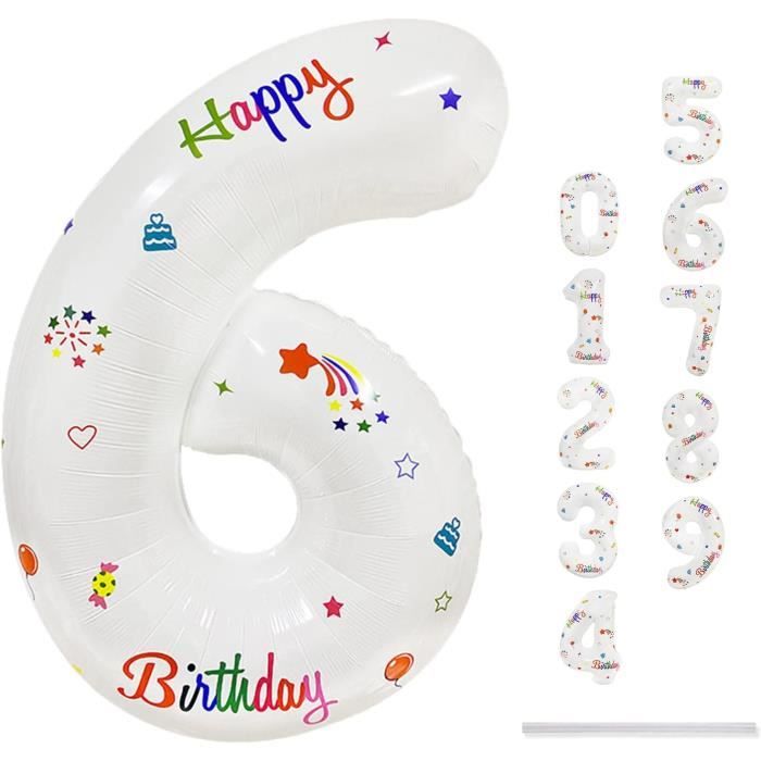 MAPIN Grande Piñata Ballon 90 Cm – Anniversaire, Faite Main, Avec Bâton Et Support