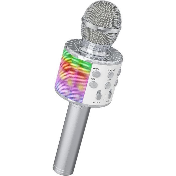 Micro Karaoké Éducatif Enfant Bleu – Microphone Sans Pile Fun Et Coloré Pour Filles Et Garçons