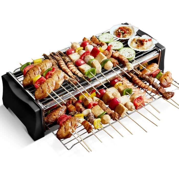 Grill Barbecue De Table Homend DTC 20G1 – électrique, Puissance Réglable, Rouge