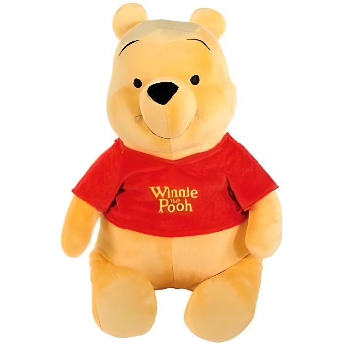 Winnie L Ourson Peluche Winnie L Ourson Et Ses Amis 80 Cm Cdiscount Puericulture Eveil Bebe