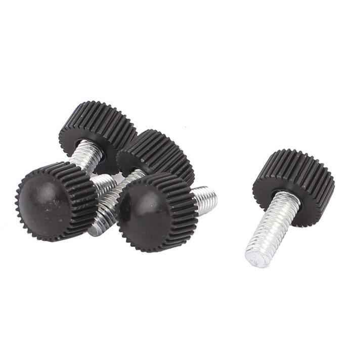 SPEEDWOX Lot de 6 boutons à vis de serrage M6 x 10 - Prune