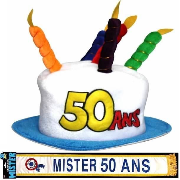 Cadeau Homme 1 Echarpe Et 1 Chapeau Anniversaire 50ans Ref Cha05 Echb21h Cdiscount Jeux Jouets