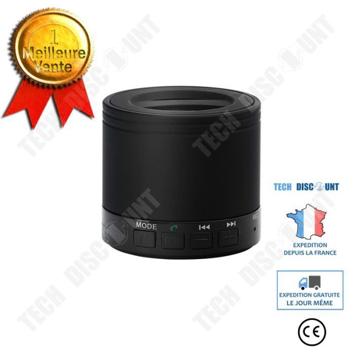 Mini Haut-Parleur Bluetooth Portable Sans Fil – Son HD Et Basses Puissantes, Noir