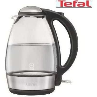 TEFAL KI720810 - Bouilloire éléctrique sans fil en verre - 1,7L - 2400W - Arrêt automatique - Bouton Flip Top - Socle 360°